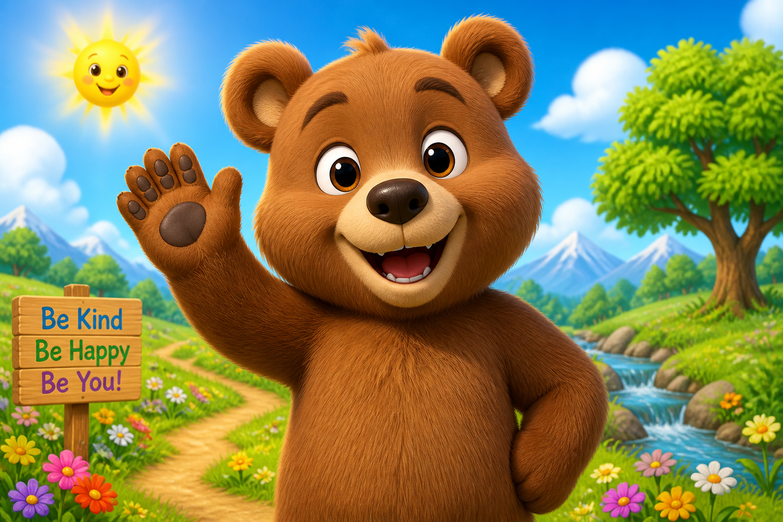 Cuddly brown bear